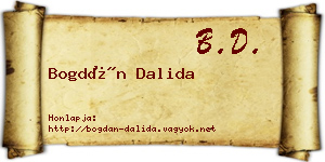 Bogdán Dalida névjegykártya